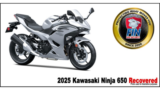 Find It Now Tracker, Backup Battery Lead Police to Stolen Kawasaki Ninja 650