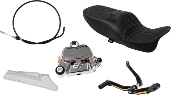 Drag Specialties Releases Quick-Connect Clutch Cables, Seat, Belt Guard, Shifter, Caliper Kits