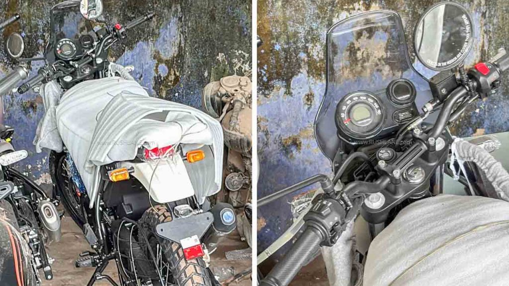 RE Himalayan 440 Spied At Dealer Before Launch - Tripper Screen